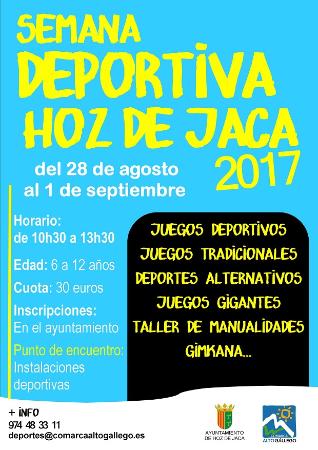 Imagen Semana deportiva Hoz de Jaca 2017