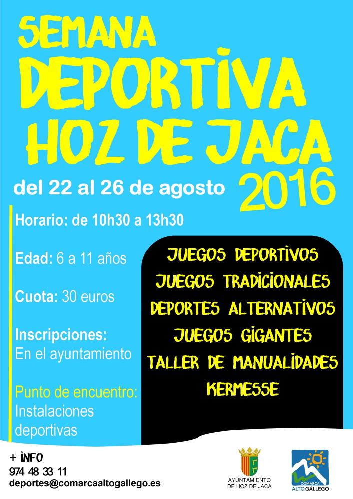 Imagen Semana deportiva Hoz de Jaca 2016